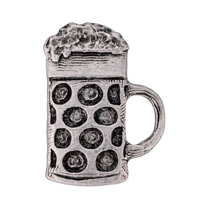 Bierkrug Pin | altsilber
