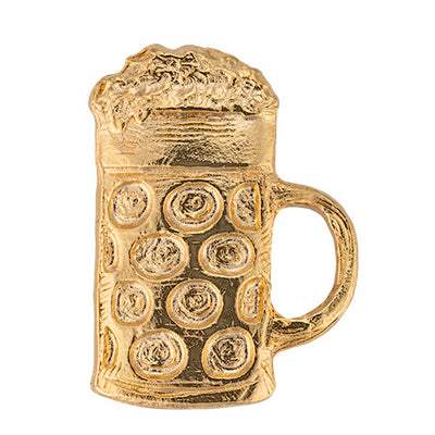 Bierkrug Pin | gold