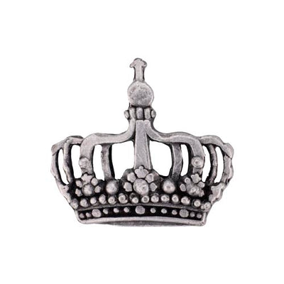 Krone Pin | altsilber
