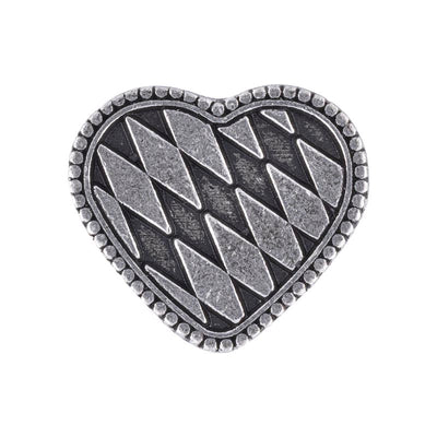 Bayern-Herz Pin | altsilber