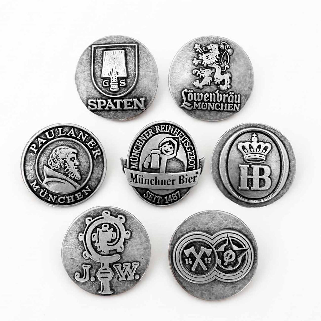 Münchner Brauereien Set | altsilber