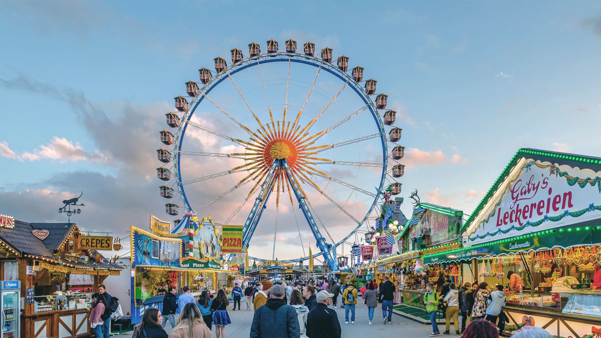 Riesenrad auf dem Münchner Frühlingsfest.