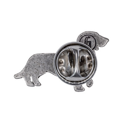 pin dackel altsilber rückseite