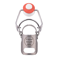 A bisserl was geht immer <br> Bügelverschluss