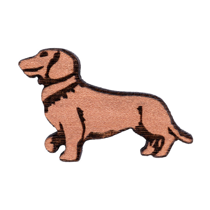 Dackel Pin | Holz