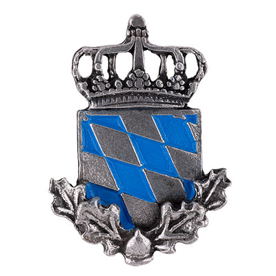 Bayernwappen altsilber verziert