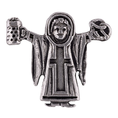 Münchner Kindl Pin altsilber