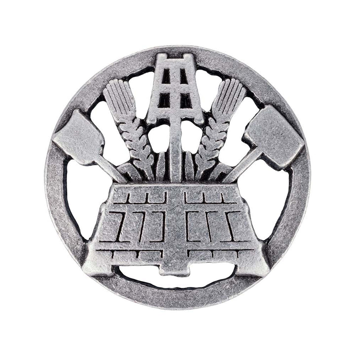 Zunftzeichen Brauer Pin | altsilber