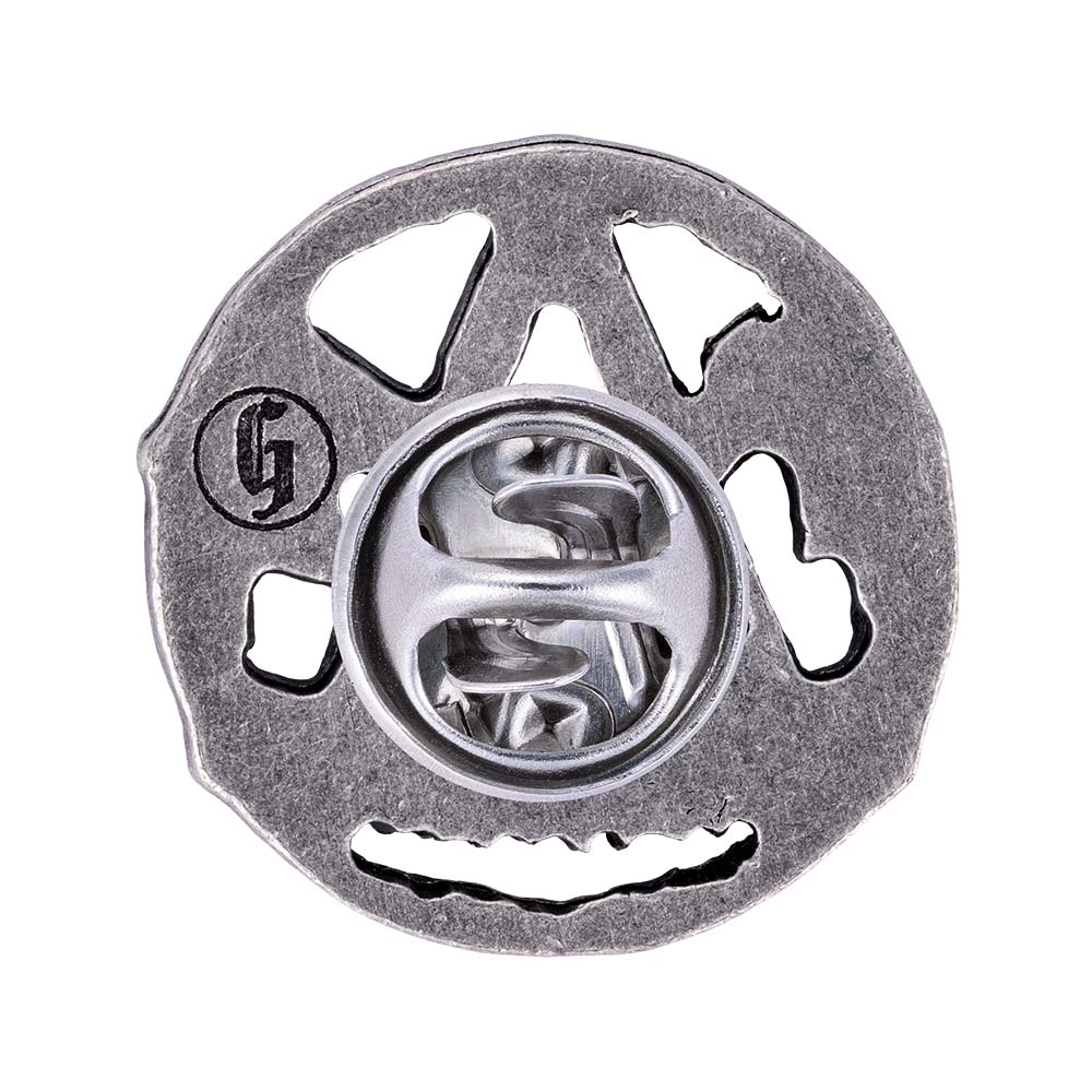 Zunftzeichen Zimmerer Pin | altsilber