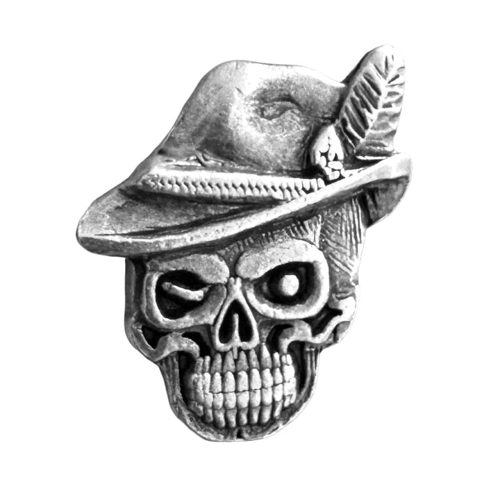 Totenkopf Pin | altsilber