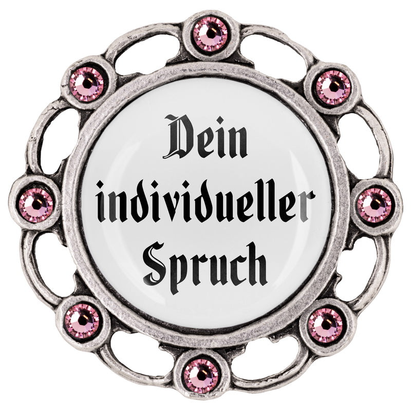 Individuell <br> 20mm // Strass rosa
