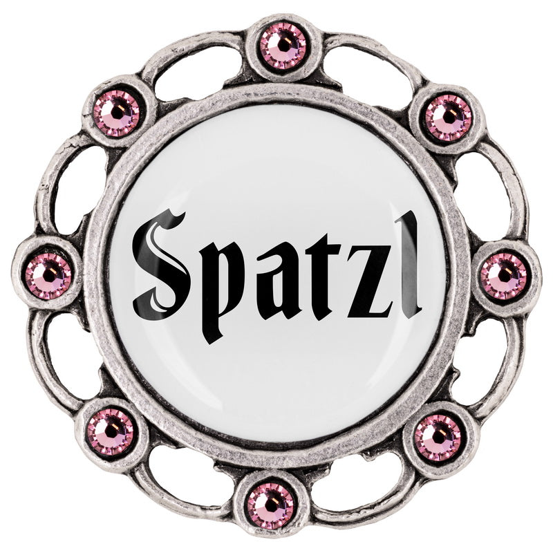 Spatzl <br> 20mm // Strass rosa