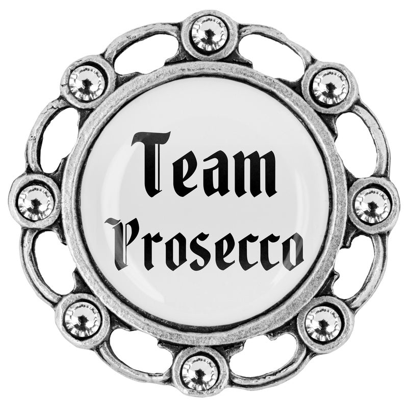 Team Prosecco <br> 20mm // Strass weiß