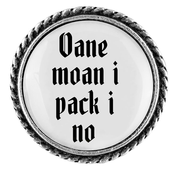 Oane moan i pack i no - 25mm // schlicht