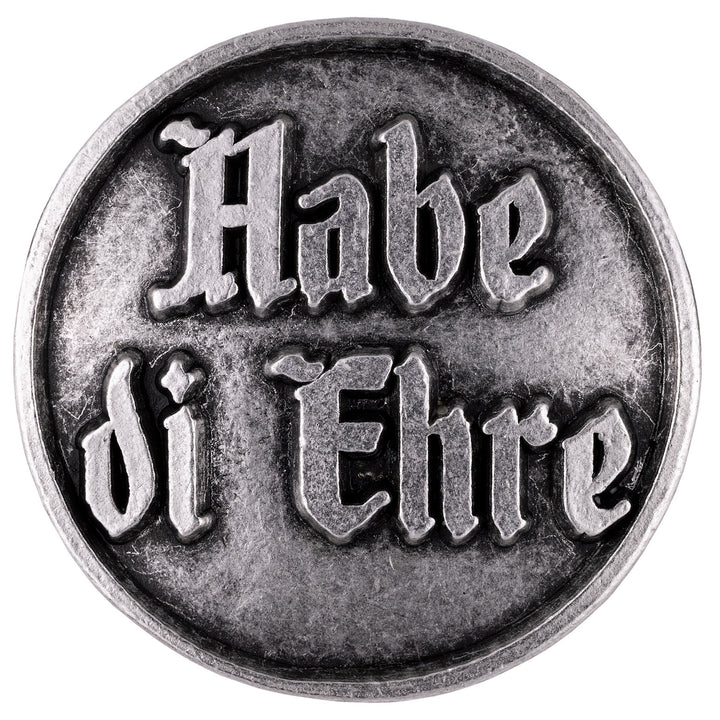 anstecker mit spruch habe di ehre altsilber