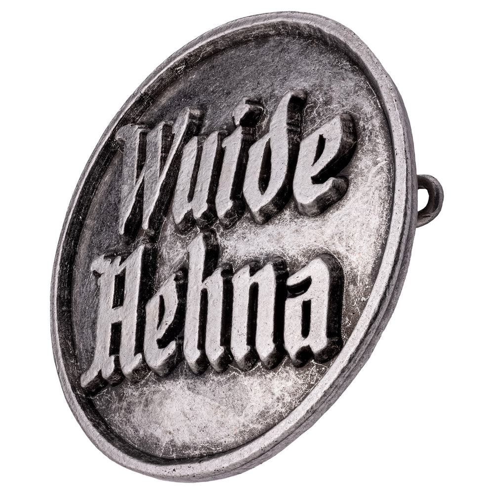 anstecker mit spruch  wuide hehna altsilber
