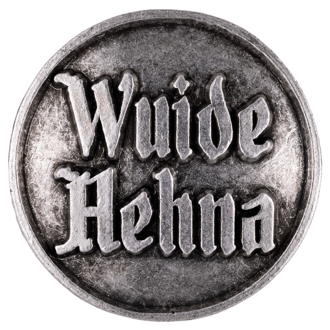 anstecker mit spruch  wuide hehna altsilber